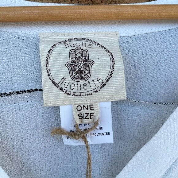 Muche et Muchette 1339b brandy pipped blouse medium - Picture 4 of 9